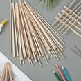 thumbnail image 4 of 120Pcs Square Wood Dowels 2 Sizes 1/4 1/8 Inch x 12 Inch Long Unfinished Wood Strips Wooden Craft Sticks, 4 of 5