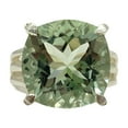 thumbnail image 2 of Lovely Green Amethyst Cocktail Ring-Unique Green Prasiolite Ring-Statement Ring-February Birthstone Ring-Promise Ring Women Gift, 2 of 12