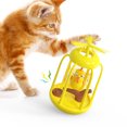 thumbnail image 3 of Juguete para gatos, jaula para pájaros, vaso con sonido, gatito interactivo, juguete para mascotas (amarillo) Likrtyny Para estrenar, 3 of 5