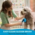thumbnail image 3 of BOSHEL Small Dog Slicker Brush for Undercoat & Tangles, Self-Cleaning Massage Brush for Cats & Pets, 3 of 9