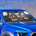 thumbnail image 2 of Yuyamidu Beagles Sunshade for Car Windshield Foldable Car Sun Shade for Windshield Easy to Install Car Sun Visor for Big Sedan Van SUV, 2 of 7