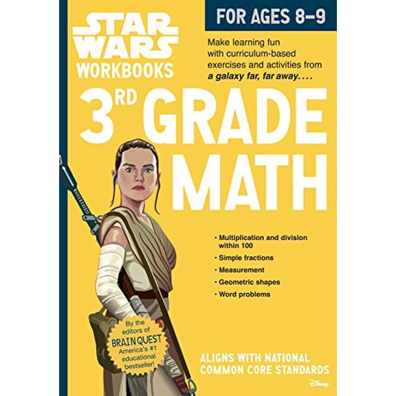 Pre-Owned Star Wars Workbooks: Star Wars Workbook: 3rd Grade Math (Paperback)