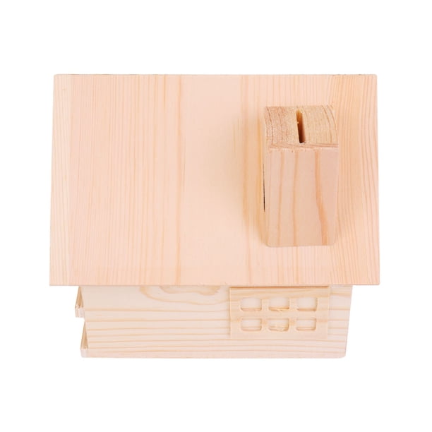GOOHOCHY Caja de almacenamiento decorativa LOVE, contenedor de madera para pintar, dinero, dulces (casa de pino LOVE)