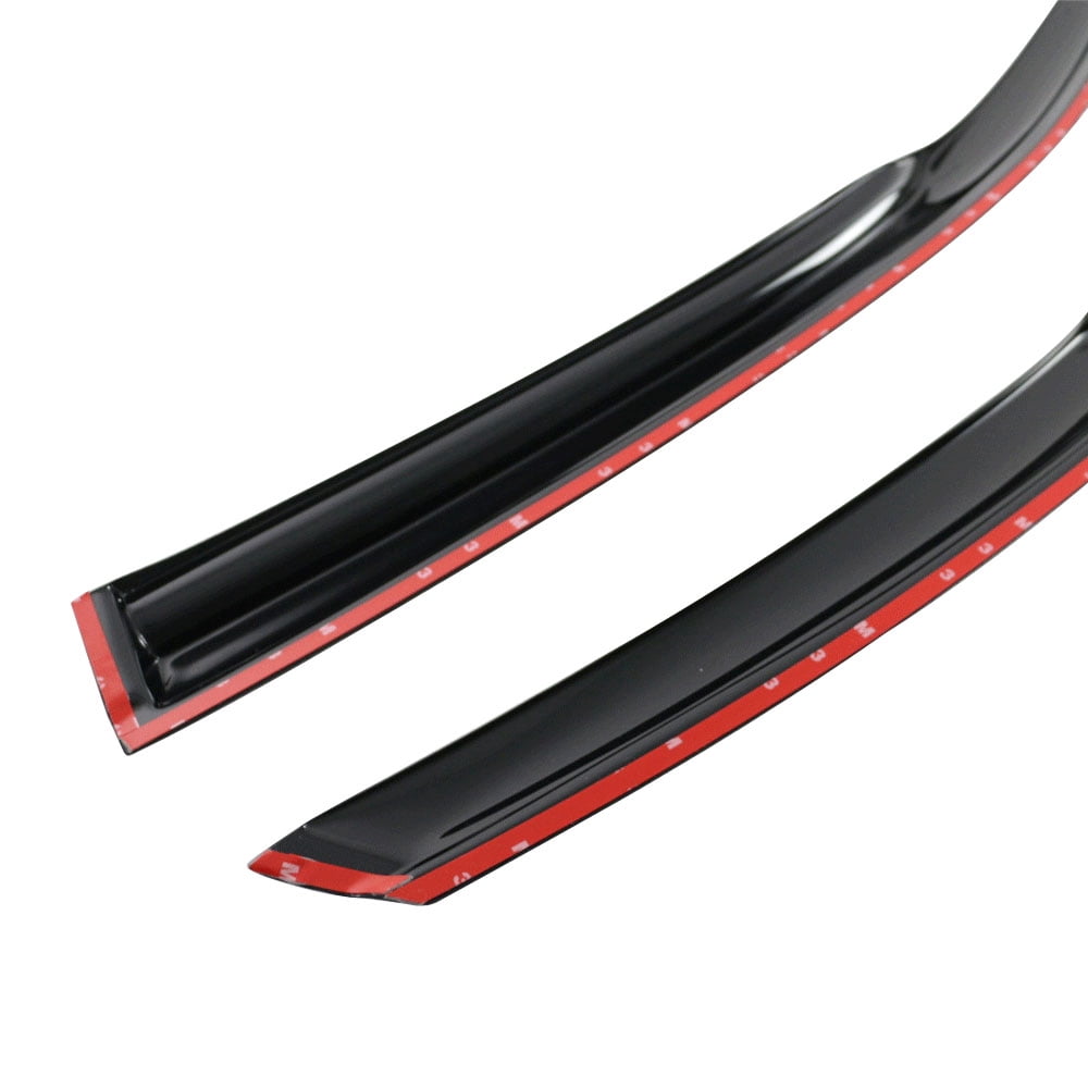 Ikon Motorsports Compatible with 13-17 Honda Accord Sedan MU Style Acrylic Window Vent Visor Deflector Rain Guards 4Pc Outside Mount 2013 2014 2015 2016 2017