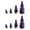 Purple, variant on Tachiuwa 8Pcs Artificial Christmas Tree Brush Trees Mini Miniature Xmas Trees Christmas Decor for Wedding Bar Shop Display Centerpiece Orange