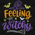 thumbnail image 2 of Cute Spooky Halloween Feeling Witchy Women's Long Sleeve T Shirt Brisco Brands S, 2 of 6