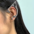 thumbnail image 4 of Ear Cuff 4 Piezas Piercing Cartílago Escalador Envoltura De Oreja Pendientes De Plata Retro Punk Hip Hop Clip En Pendientes Llamativos Regalo para Mujeres, 4 of 5