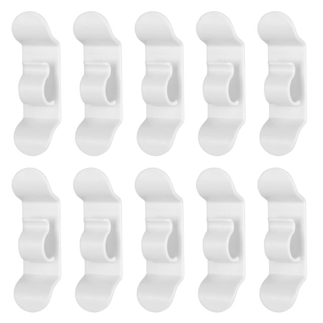 10 unidades de enrolladores de cable en blanco y negro, para guardar cables, accesorios de cocina, autoadhesivos para batidoras, cafeteras y freidoras de aire