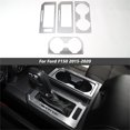thumbnail image 1 of CheroCar Car Gear Shift Cup Holder Trim Sheet Kit Cover for Ford F150 2015-2020，, 1 of 8