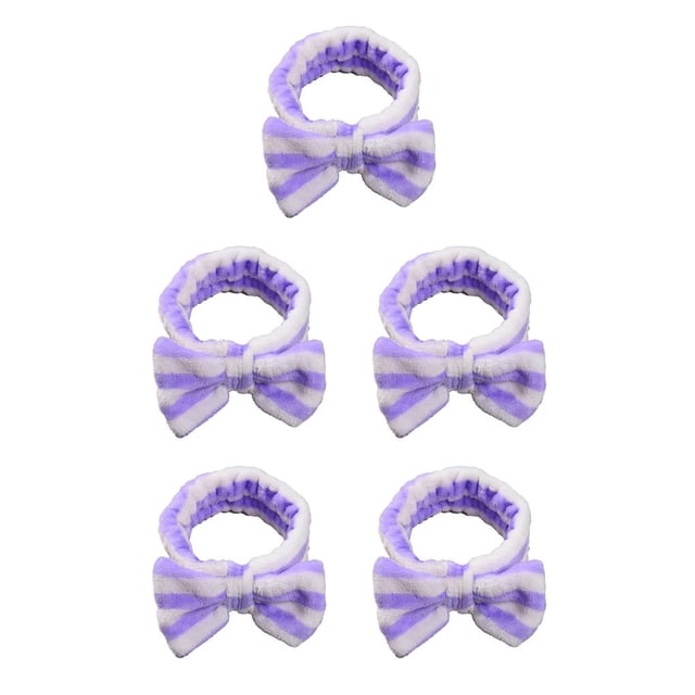 Qarigey Diademas Nudo de lazo Banda elástica para la cabeza Banda para el sudor ajustable Accesorios para el cabello Diadema para de cara Raya Type2 NO2 Qarigey CBP394887