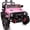 Baby Pink, variant on Hikiddo 24V Kids Ride on Toy Truck, 4WD 2 Seater Electric Ride on Car for Big Kids w/ Remote, Bluetooth, 4x200W Motors - Purple