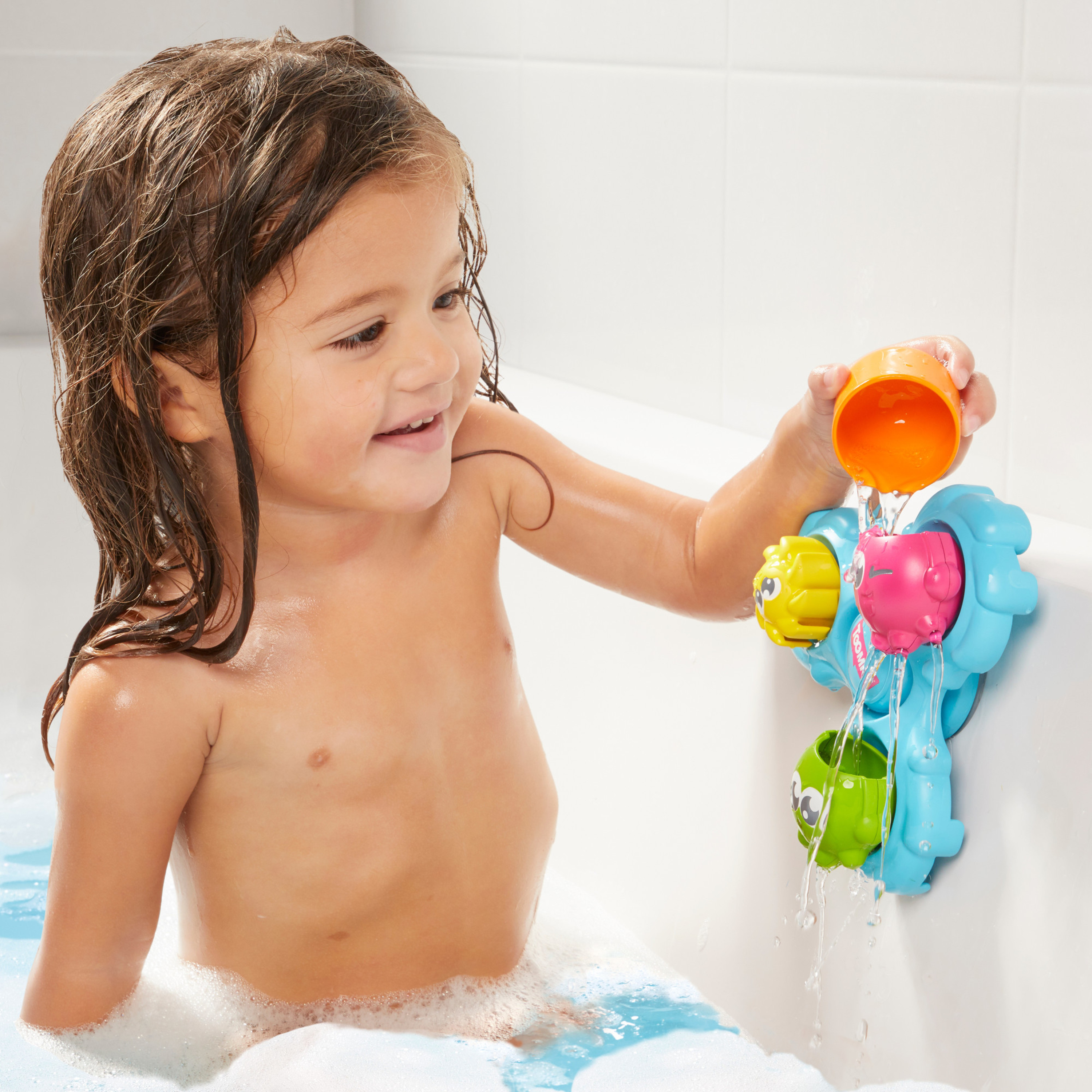 TOMY Toomies Spin And Splash Octopals Bath Toy, Colorful and Fun Toddler Bath Toys - image 5 of 6