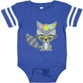 thumbnail image 3 of Inktastic Hipster Raccoon, Raccoon With Glasses, Flowers Boys or Girls Baby Bodysuit, 3 of 5
