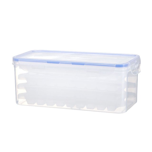 Mini bandejas de hielo con molde de tapas, bandejas de hielo cuadradas reutilizables para hielo, caja de hielo DIY Wmkox8yii FHAKJF2859