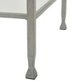 thumbnail image 6 of ClickDecor Maddox Glass and Metal Coffee Table Silver, 6 of 8