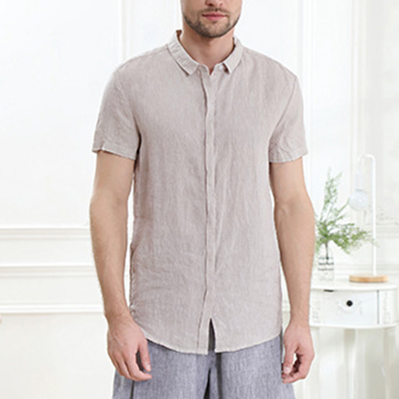 men's button down linen shirts