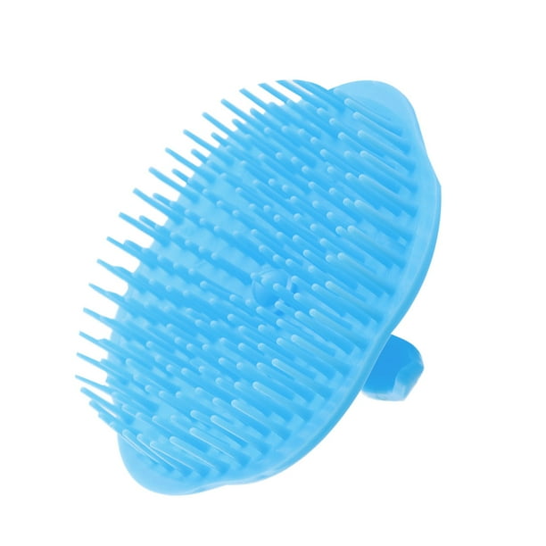 Worallymy 4pcs/set Hair Brush Silicone Scalp Massage Scrubber Shower
