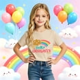 thumbnail image 2 of Girls Cute Printed Graphic Tees Casual Shirts For Children Youth Stylish Top School Season Age 2-13, 2 of 4