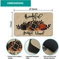 thumbnail image 3 of Fall Pumpkin Doormat,Thankful Grateful Blessed Thanksgiving Autumn Decorative Outdoor Rug Mat Non Slip Rubber Back for Entrance Outside Indoor Kitchen Decoration 30x17 Inch, 3 of 5