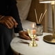 thumbnail image 4 of WORGEOUS Candelabro vintage de hierro fundido, candelabro decorativo, luz de vela, soporte de vela cónico para cena, 4 of 7