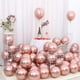 thumbnail image 3 of 143 piezas de oro rosa globo arco guirnalda kit, negro rosa y oro rosa globos 5/10/18 pulgadas para mujeres niñas fiesta cumpleaños año nuevo fiesta suministros decoraciones de fondo JAMW Sencillez, 3 of 5