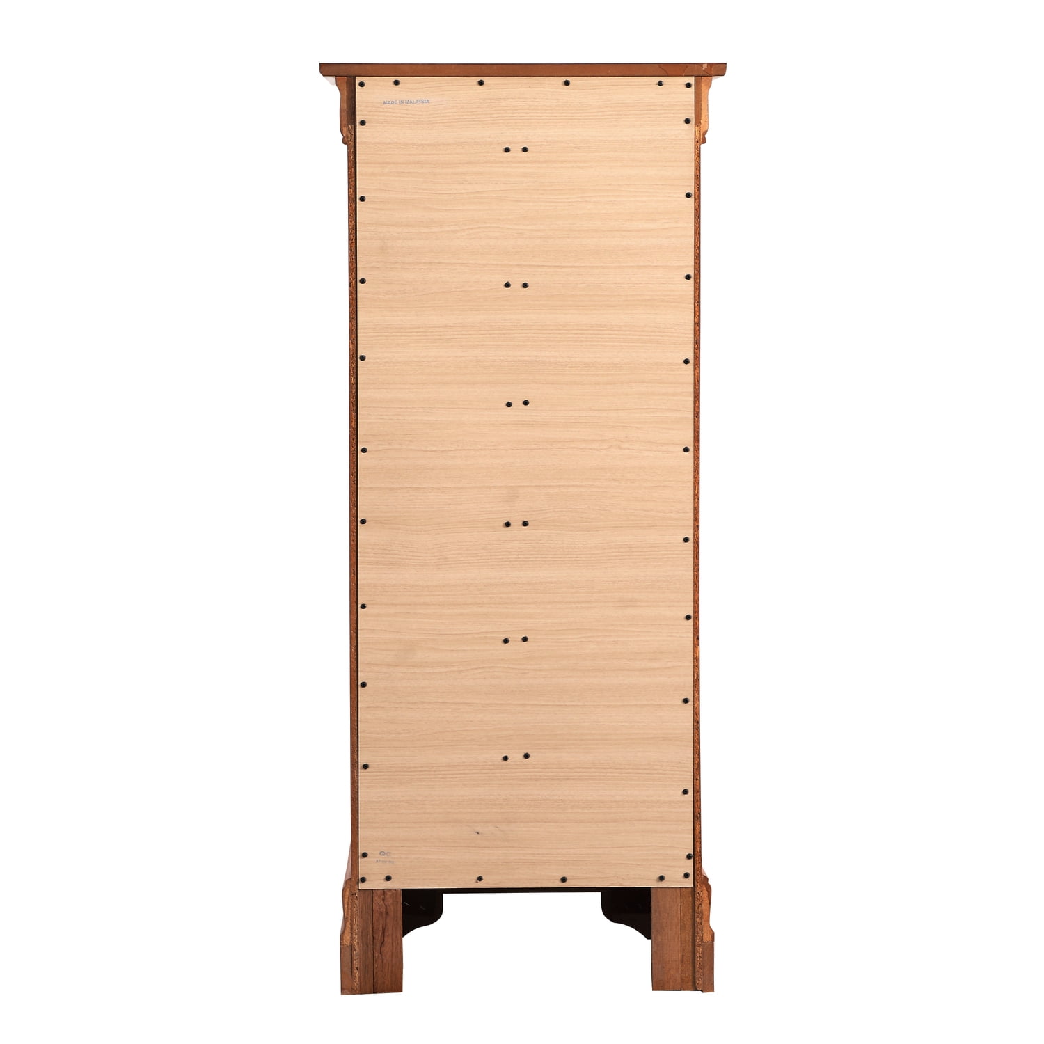 Glory Furniture Louis Phillipe 7-Drawers Bedroom Lingerie Chest in Oak