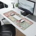 thumbnail image 2 of Long Mouse Pads for Desk,Pioneer Flower Floral Print Pattern Desk Mats on Top Of Desks, Desk Mouse Pad Extra Large with 3mm Non-Slip Base and Stitched Edge for Gaming,Office,Work,Home 31.5"x11.8", 2 of 6