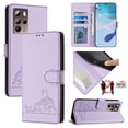 thumbnail image 2 of HTC U24 PRO Case ,Cat PU Leather Crossbody Lanyard Strap RFID Magnetic Wallet Compatible with HTC U24 PRO Cover, 2 of 5