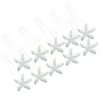 thumbnail image 1 of EeaseMX 10 horquillas para el pelo con cristales y diamantes de imitación para novias, con forma de estrella de mar, para decoración de bodas., 1 of 7