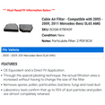 thumbnail image 2 of Cabin Air Filter - Compatible with 2005 - 2009, 2011 Mercedes-Benz SL65 AMG 2006 2007 2008, 2 of 2