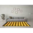 thumbnail image 3 of Ahgly Company Indoor Square Oriental Yellow Modern Area Rugs, 7' Square, 3 of 4