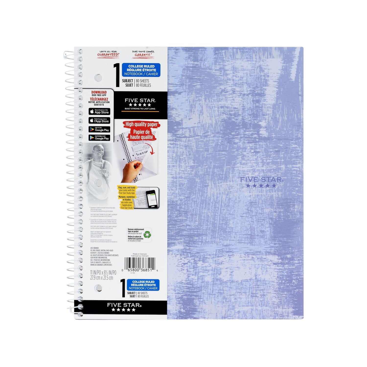 Cahier D'écriture De Yoga Five Star 1 Sujet 160 Pages