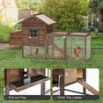 thumbnail image 5 of Grezone Chicken Coop Rabbit Hutch Hen Cage Large Wooden, 5 of 8