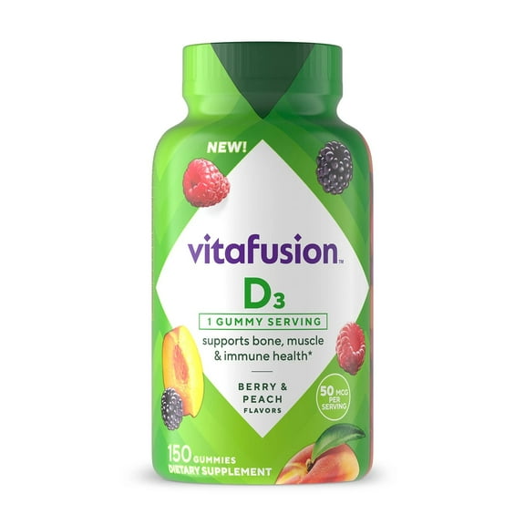 Vitafusion Vitamin D Gummy Vitamins, 150 Count