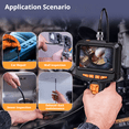 thumbnail image 3 of ES05 Endoscope Industriel Portatif avec Écran IPS HD 4.3 Pouces, Sonde Ultra-Mince 1080P 7.9mm, 8 LEDs Réglables, Étanche IP67, Câble Semi-Rigide 16.4 Pieds, Batterie Rechargeable 1800mAh - Idéal pour, 3 of 6