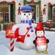 thumbnail image 2 of Decoración inflable al aire libre del patio del muñeco de nieve del pingüino de los productos de la Navidad de Ourwarm, 2 of 4