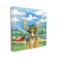 thumbnail image 3 of Stupell Industries Happy Camper Deer Forest Hike Painting Gallery Wrapped Canvas Print Wall Art, Design by Paul Brent, 3 of 7