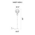 thumbnail image 3 of CWI Lighting Lampe de Sol Campechia 3 Lumières avec Finition Marron, 3 of 3