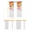 thumbnail image 6 of Fsddascl Orange Yellow Maple Leaf Blackout Curtains for Bedroom/Living Room, Thermal Insulated Kitchen Curtains, Thanksgiving Fallen Leaves Grommet Darkening Window Treatment Drapes 42"x84"x2, 6 of 6