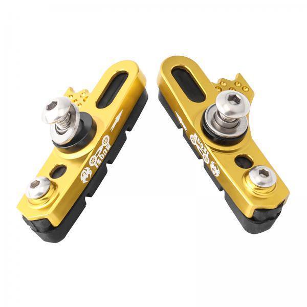 2x tipo de freno bloques de freno de bicicleta, 1 pastillas de freno, juego de zapato reemplazable, resistente al desgaste para accesorios DYNWAVEMX Bloques de freno de bicicleta