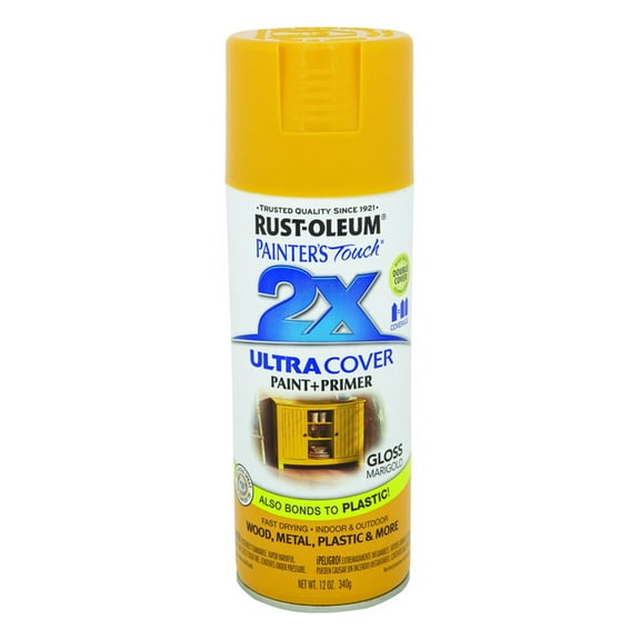 Rust-Oleum 249862 Painter's Touch 2X Ultra Cover Marigold Gloss 12 oz Spray Paint