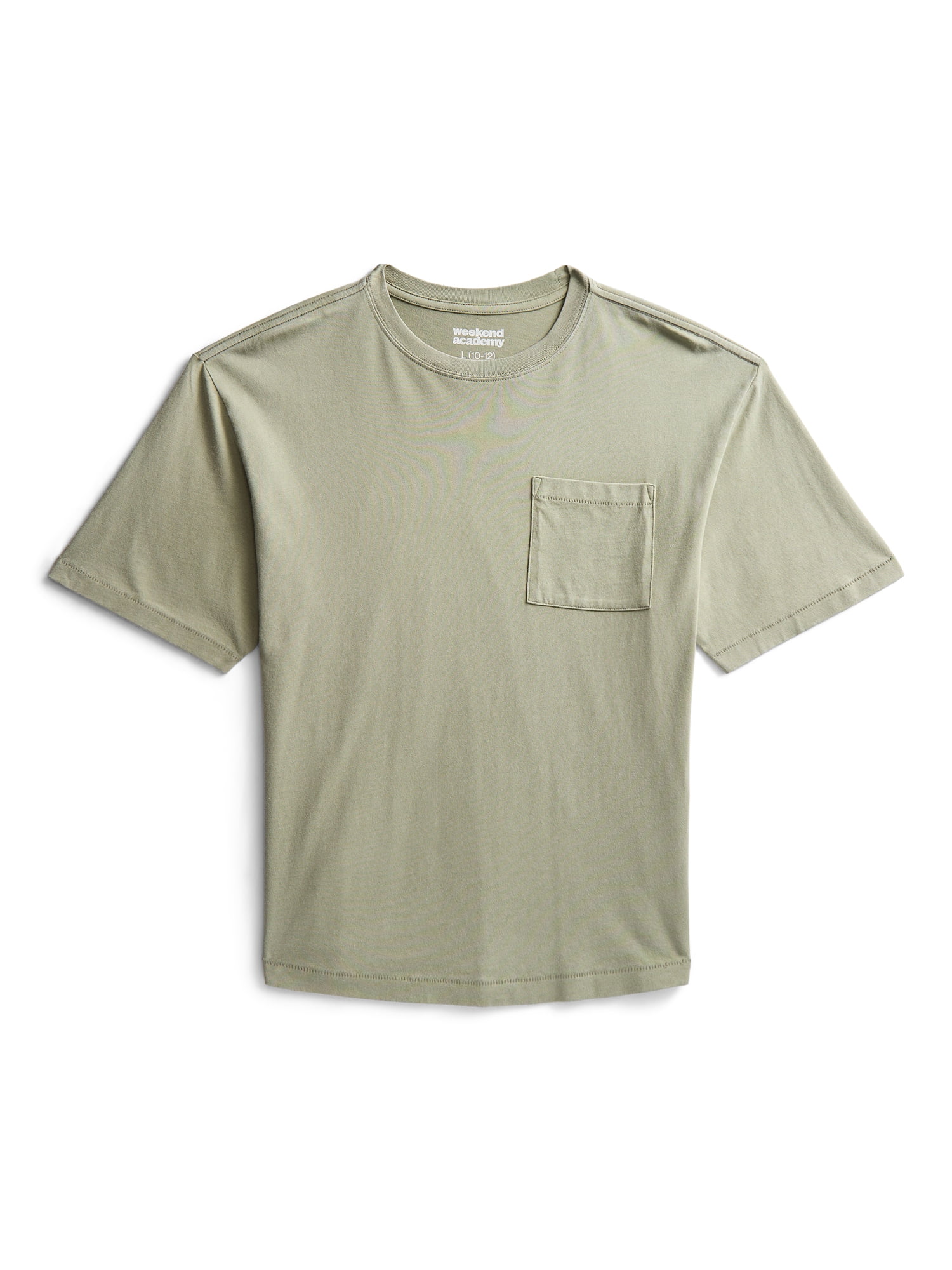Weekend Academy Boys Washed Pocket Tee with Short Sleeves, Sizes XS-XXL