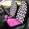 thumbnail image 2 of KXMDXA Set of 2 Car Seat Covers Chevron with Anchor Quotes Universal Auto Front Seats Protector Fits for Car,SUV Sedan,Truck, 2 of 4