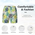 thumbnail image 5 of Lsque Mens Swim Trunks Shell Clam Pattern - Bathing Suit Compression Liner - Beach Swim Shorts Swimwear - (S-3XL) - Stretch Quick Dry -Medium, 5 of 9