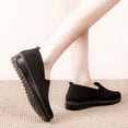 thumbnail image 4 of Zapatos casuales de mujer de punto volador de fondo plano de color sólido casual de moda para mujer Wmkox8yii FOPL1321, 4 of 9