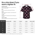 thumbnail image 5 of Bingfone Men's Short Sleeve Button Down Shirts Hawaiian Poodle Dog Printed Beach Shirt, 5 of 7