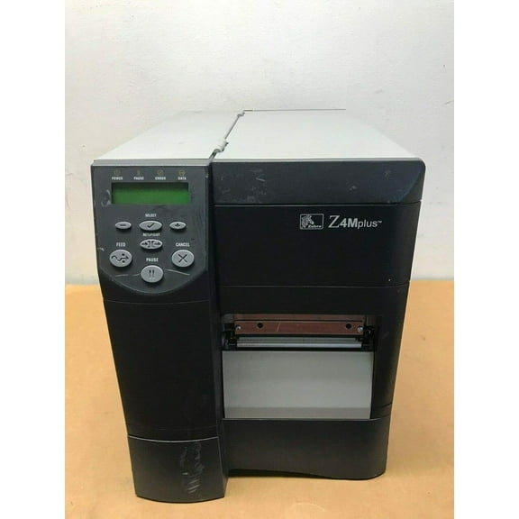 Restored #GD5 Zebra Z4MPlusThermal Barcode Printer Tested W/ Prints Z4M00-2001-0000 (Refurbished)