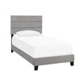 thumbnail image 2 of Horizontally Channeled Twin Bed in Glacier Gray, 2 of 12