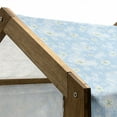 thumbnail image 5 of Winter Pet House, Pattern Night Sky with Soft Colored Stars New Year Theme, Outdoor & Indoor Portable Dog Kennel with Pillow and Cover, 5 Sizes, Pale Blue Yellow White, by Ambesonne, 5 of 5