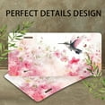thumbnail image 4 of Hummingbird among Sakura Funny Personalized License Plate Rust-proof Stainless Steel Metal License Plate Suitable For Men And Women 12.2" x 6.2", 4 of 7